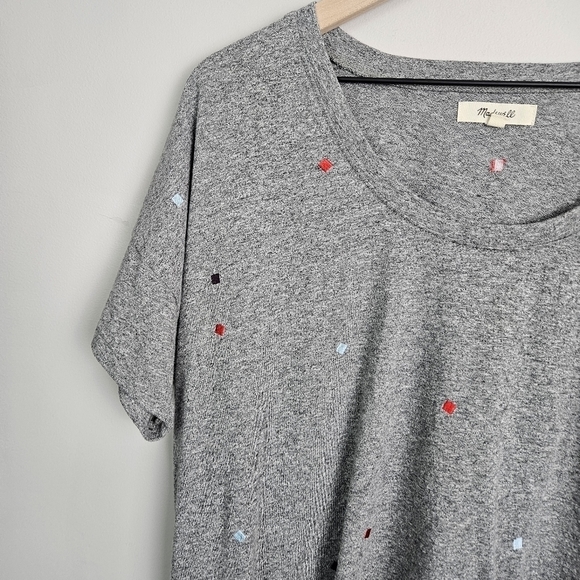 Madewell Embroidered U-Neck Tee Medium - Picture 5 of 10